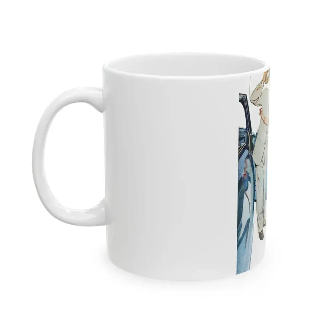 George's Girl, Redbook, January 1950 - White Coffee Mug - Go Mug Yourself