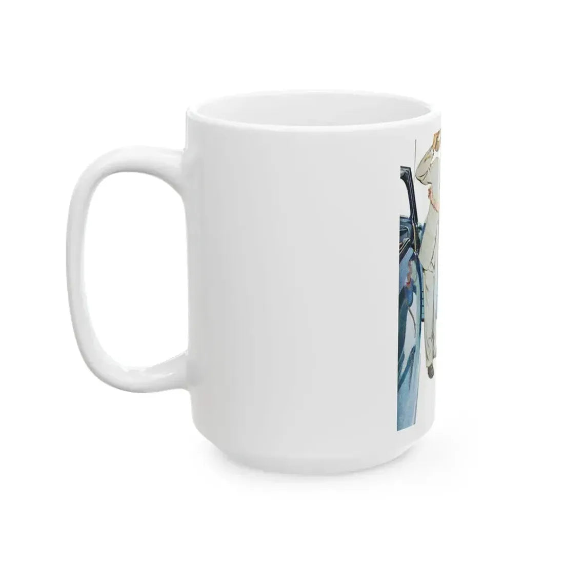 George's Girl, Redbook, January 1950 - White Coffee Mug - Go Mug Yourself