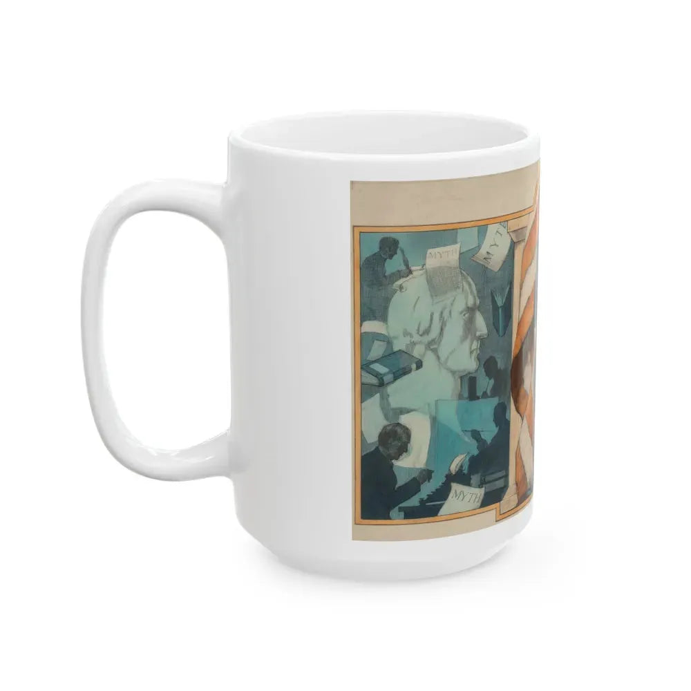 George Washington, probable New York Herald Tribune Magazine cover - White Coffee Mug - Go Mug Yourself