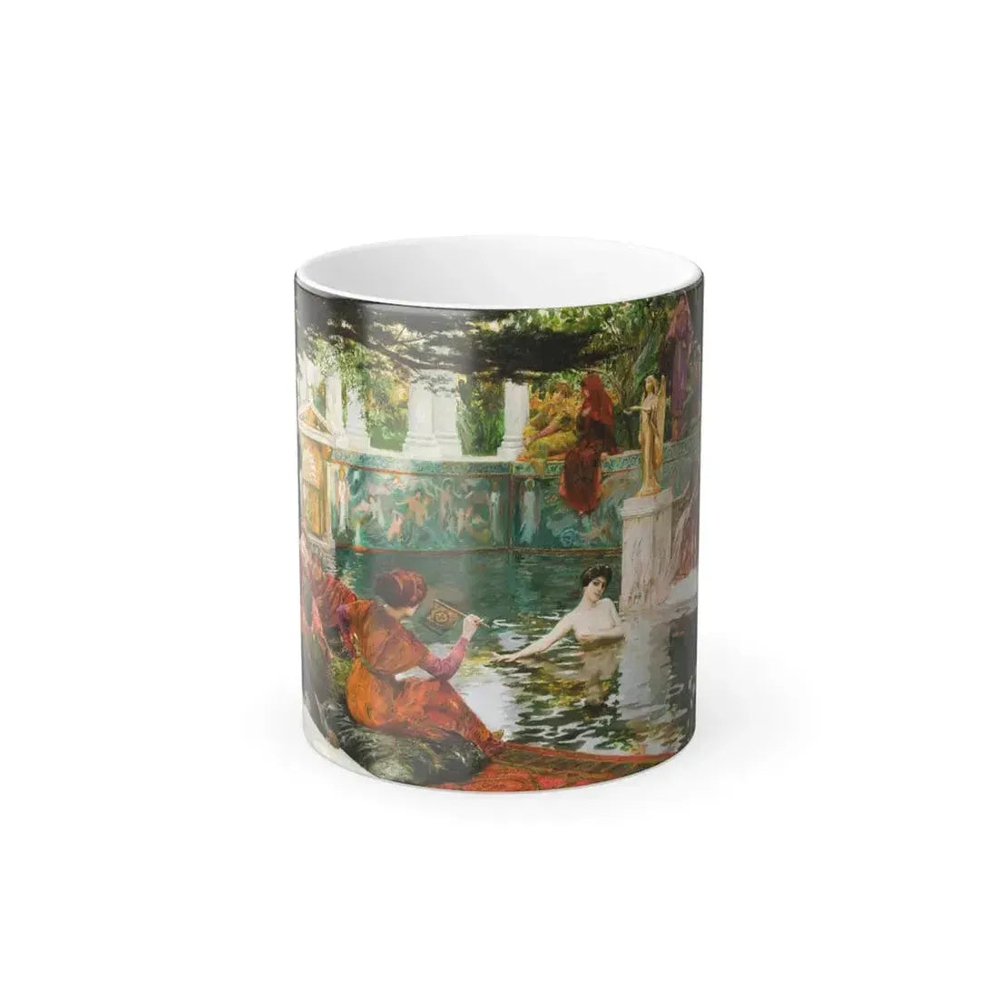 Georges Antoine Rochegrosse (1859-1938) The Bath of Theodora - Color Changing Mug 11oz 11oz - Go Mug Yourself