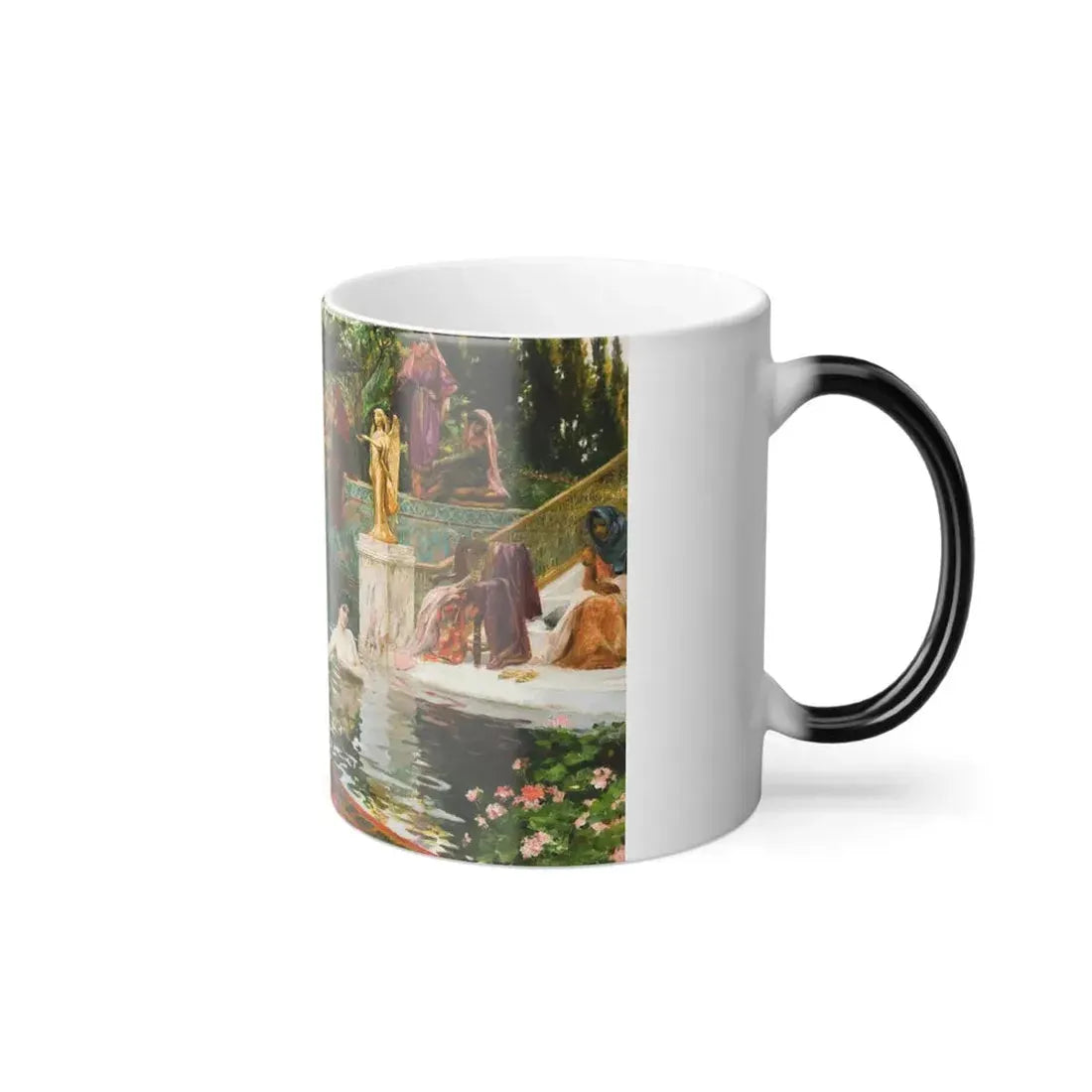 Georges Antoine Rochegrosse (1859-1938) The Bath of Theodora - Color Changing Mug 11oz - Go Mug Yourself