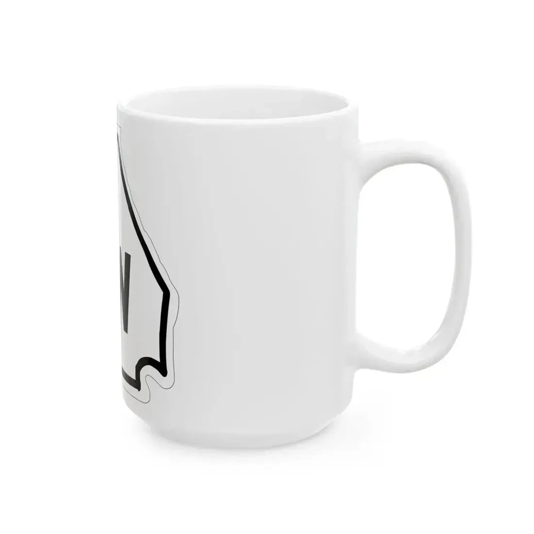Georgia 3W 1920 (Georgia) (Road Sign) White Coffee Mug - Go Mug Yourself