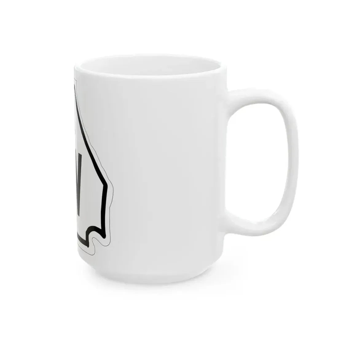 Georgia 3W 1948 (Georgia) (Road Sign) White Coffee Mug - Go Mug Yourself