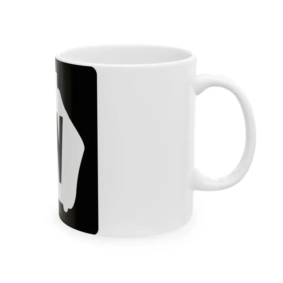 Georgia 3W (Georgia) (Road Sign) White Coffee Mug - Go Mug Yourself