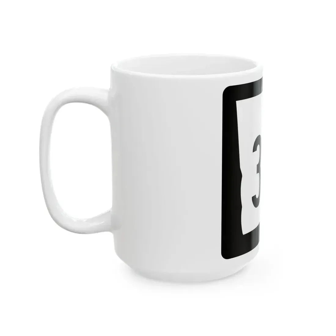 Georgia 3W (Georgia) (Road Sign) White Coffee Mug - Go Mug Yourself