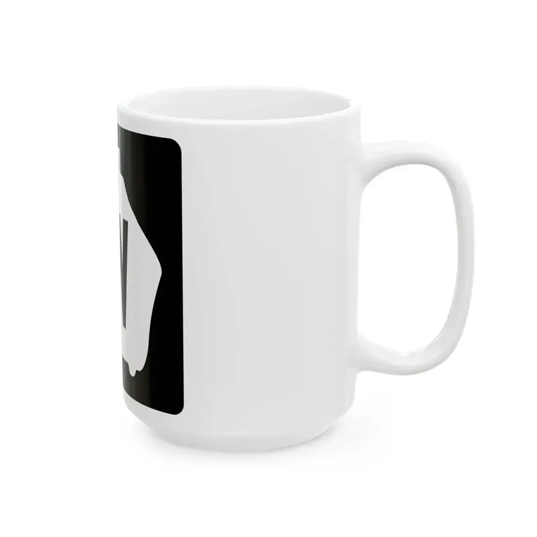 Georgia 3W (Georgia) (Road Sign) White Coffee Mug - Go Mug Yourself