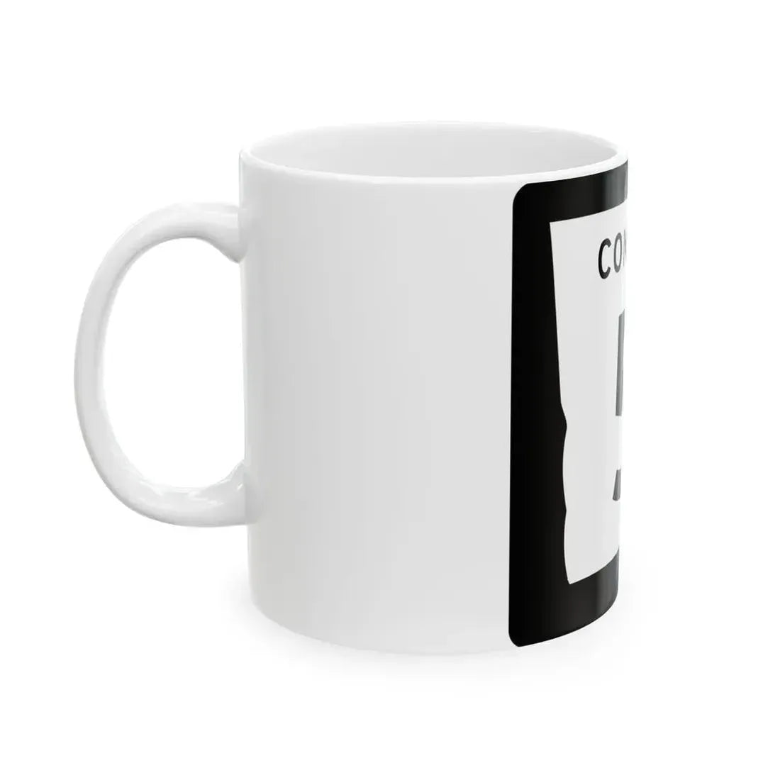 Georgia 5 Connector (Georgia) (Road Sign) White Coffee Mug - Go Mug Yourself
