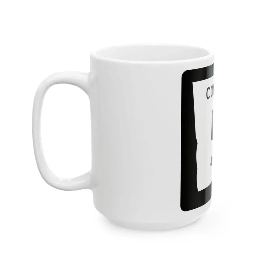 Georgia 5 Connector (Georgia) (Road Sign) White Coffee Mug - Go Mug Yourself