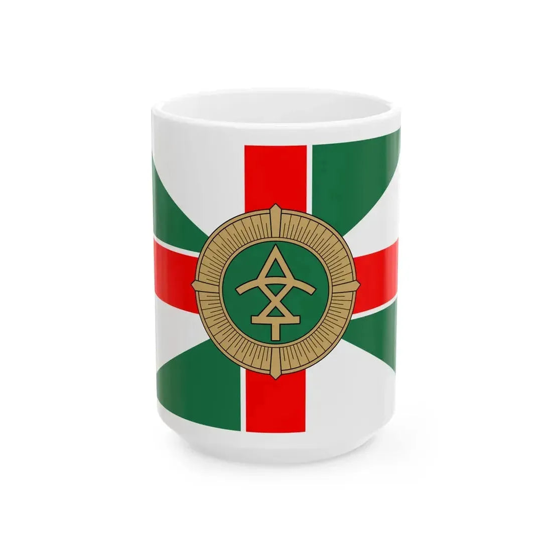 Georgia Border Police Special Air Force flag (Georgia) White Coffee Mug 15oz - Go Mug Yourself