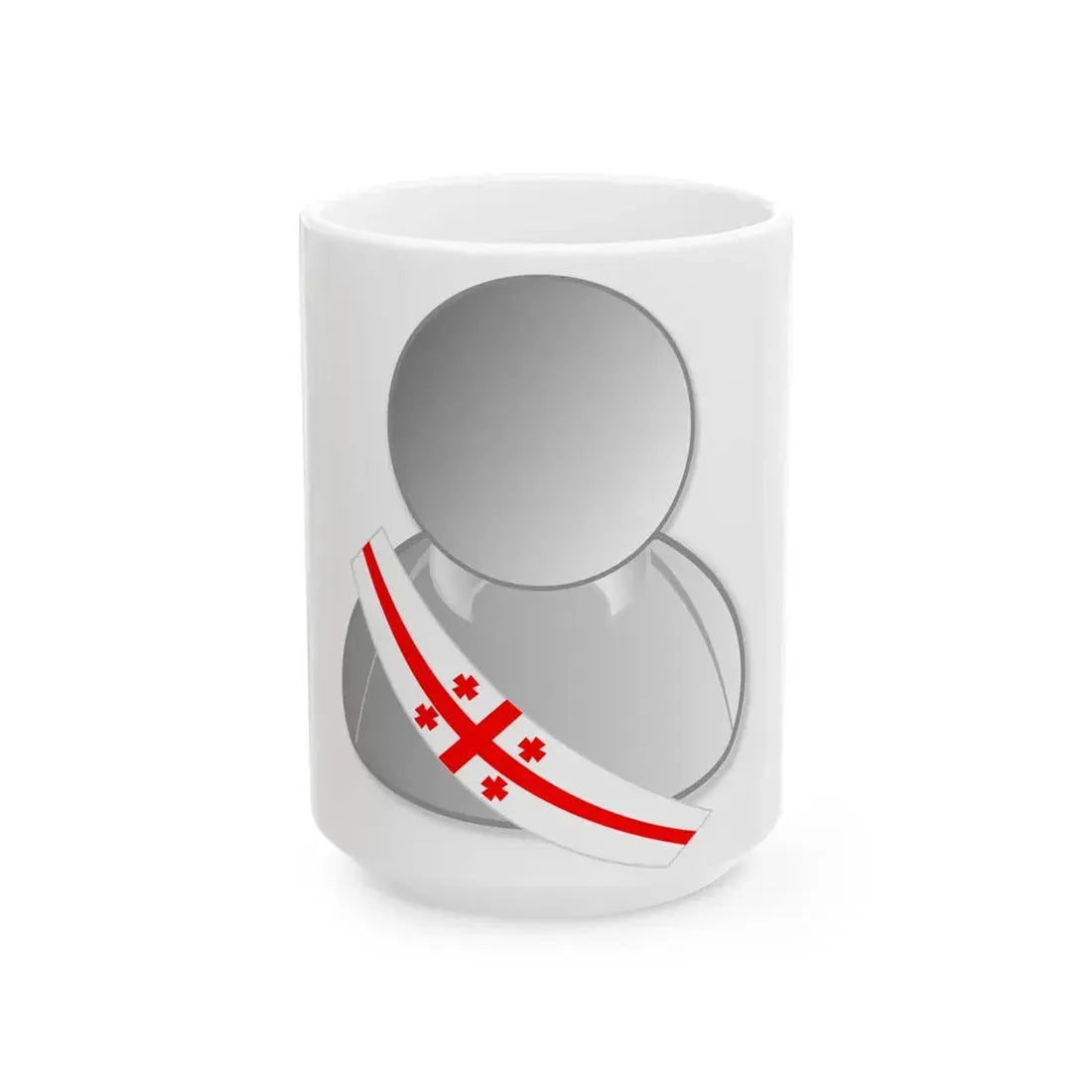 Georgia politic personality icon (Georgia) White Coffee Mug 15oz - Go Mug Yourself
