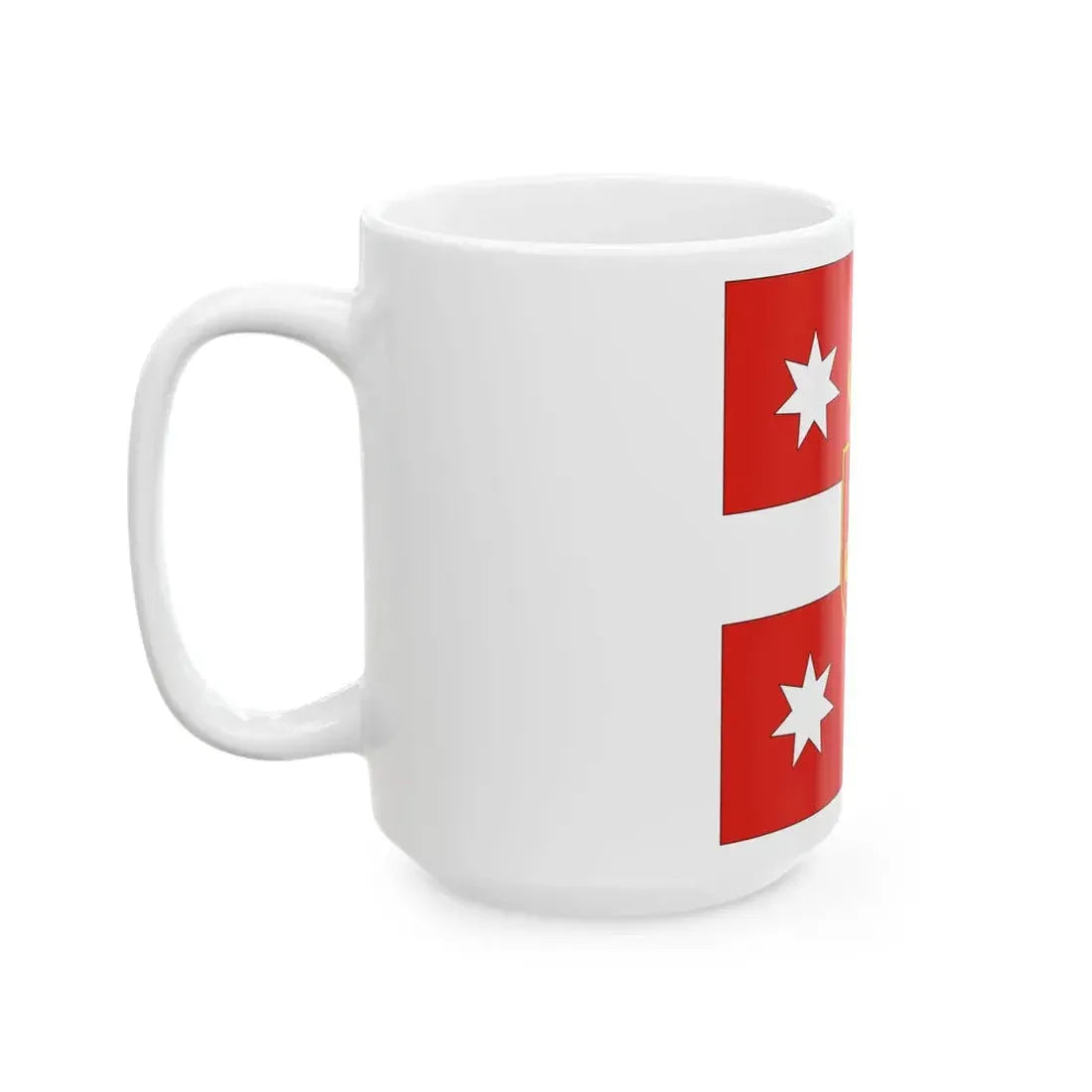 Georgia. Standard of Chief of General Staff2 (Georgia) White Coffee Mug - Go Mug Yourself