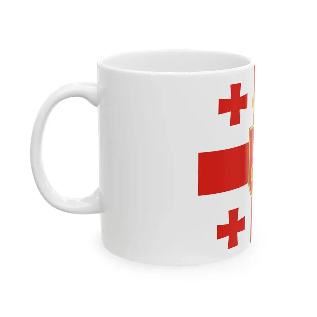 Georgia. Standard of Minister of Defence2 (Georgia) White Coffee Mug - Go Mug Yourself