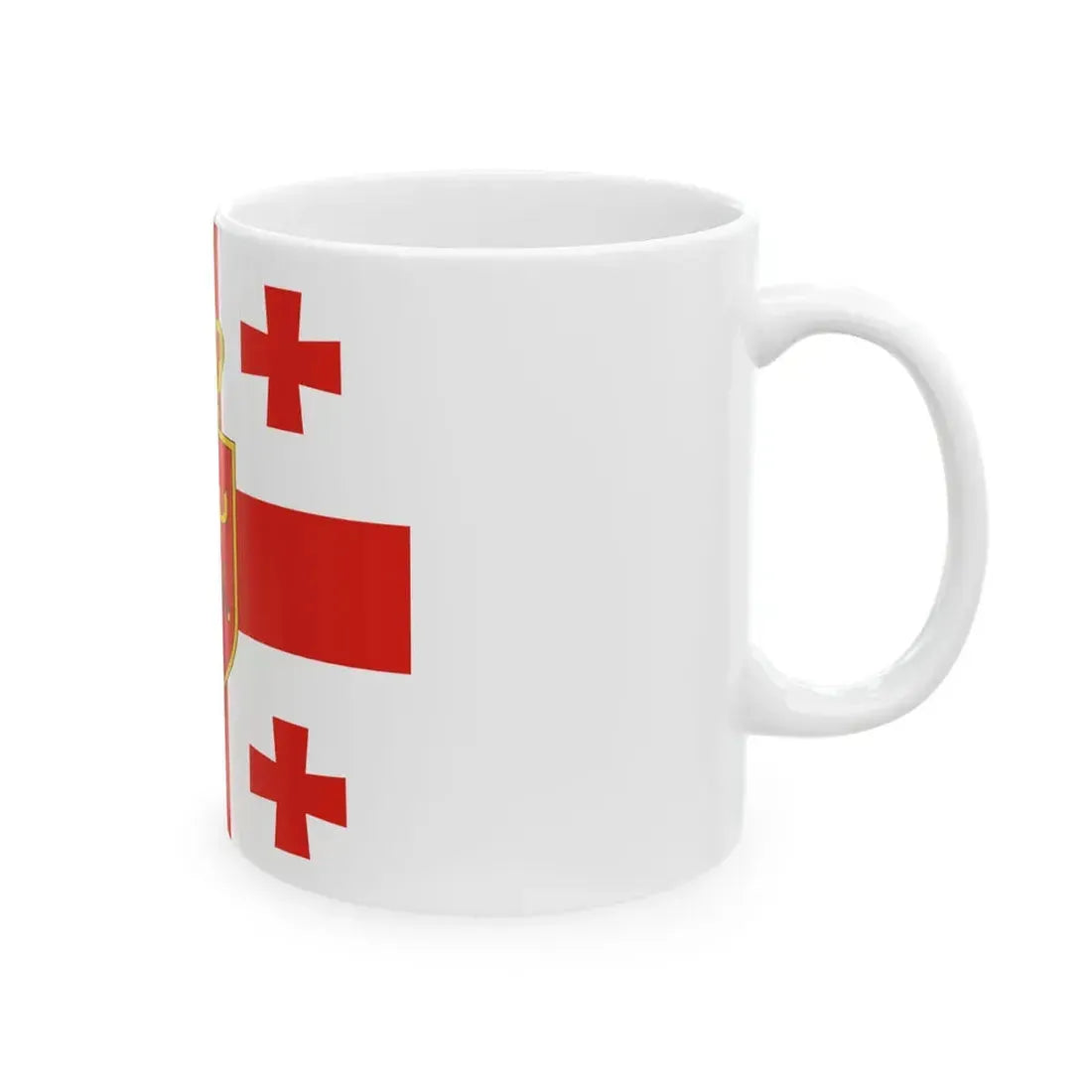 Georgia. Standard of Minister of Defence2 (Georgia) White Coffee Mug - Go Mug Yourself