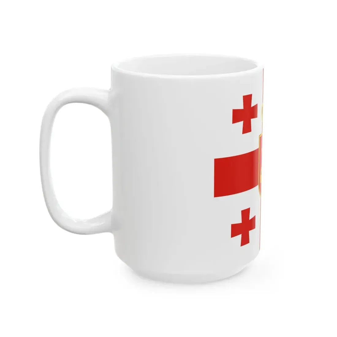 Georgia. Standard of Minister of Defence2 (Georgia) White Coffee Mug - Go Mug Yourself