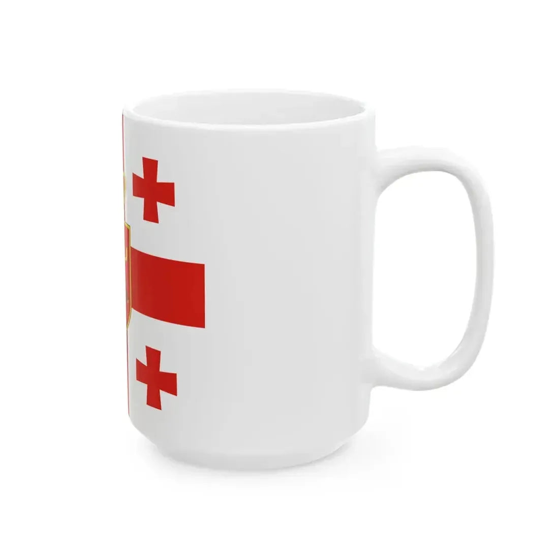Georgia. Standard of Minister of Defence2 (Georgia) White Coffee Mug - Go Mug Yourself