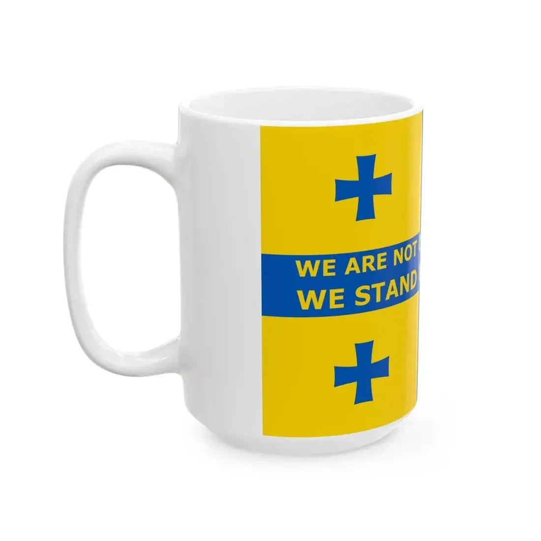 Georgian anti Russo-Ukrainian war flag (Georgia) White Coffee Mug - Go Mug Yourself
