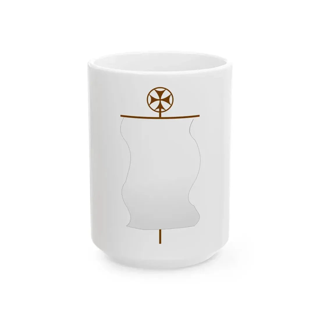 Georgian labarum (Georgia) White Coffee Mug 15oz - Go Mug Yourself