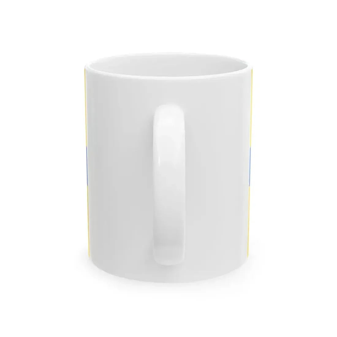 Georgian-Ukrainian heart flag (Georgia) White Coffee Mug - Go Mug Yourself