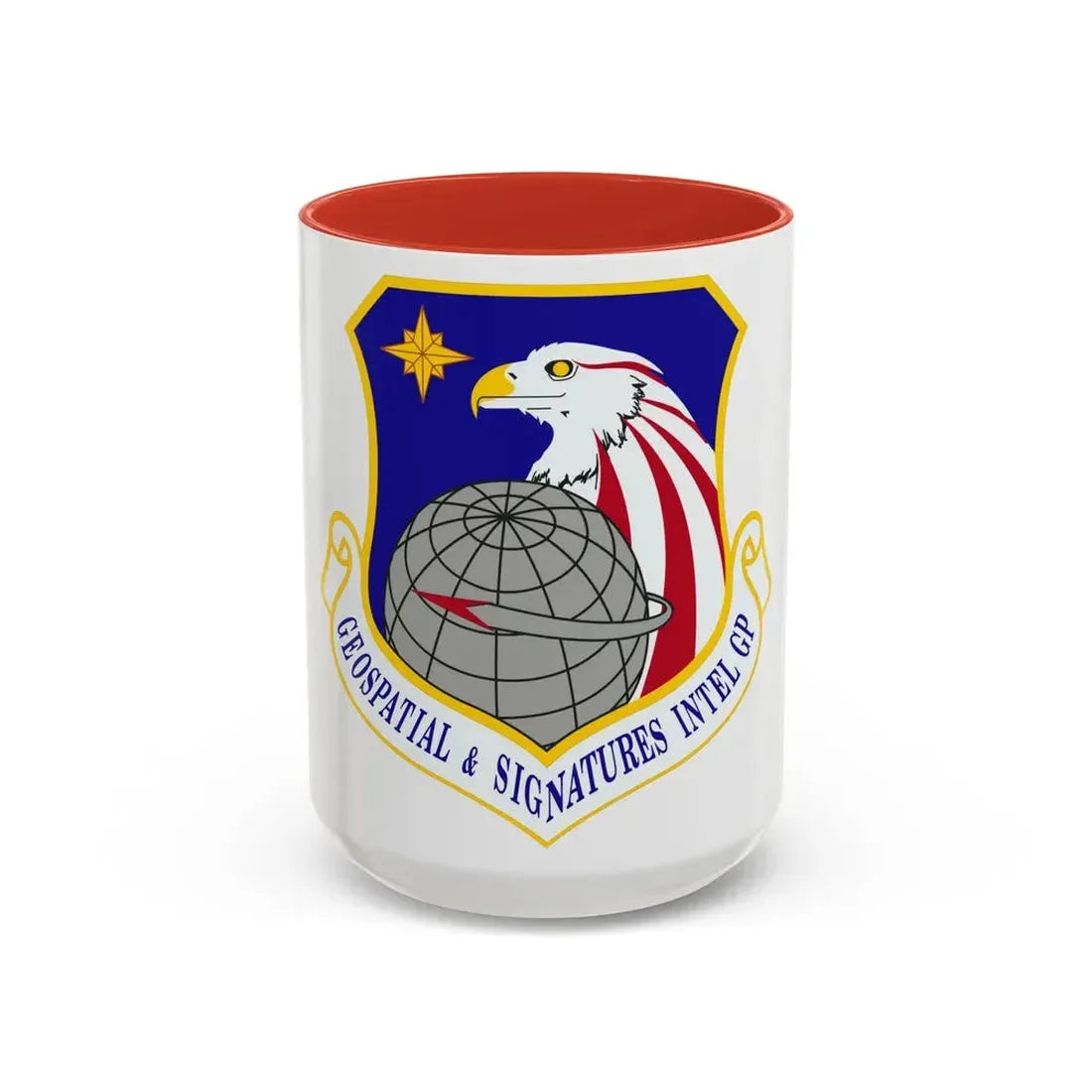 Geospatial and Signatures Intelligence Group (U.S. Air Force) Accent Coffee Mug 15oz Red - Go Mug Yourself