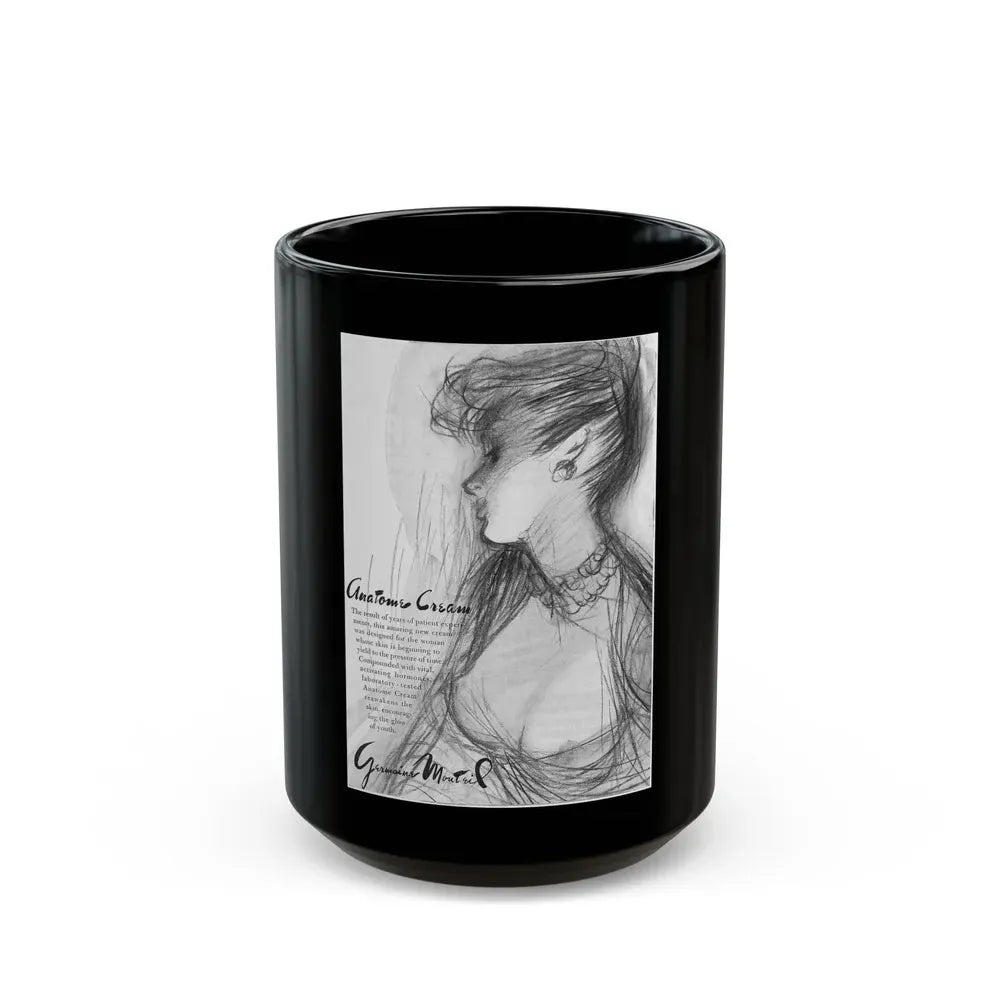 Germaine Monteil, 1947 - Black Coffee Mug 15oz - Go Mug Yourself