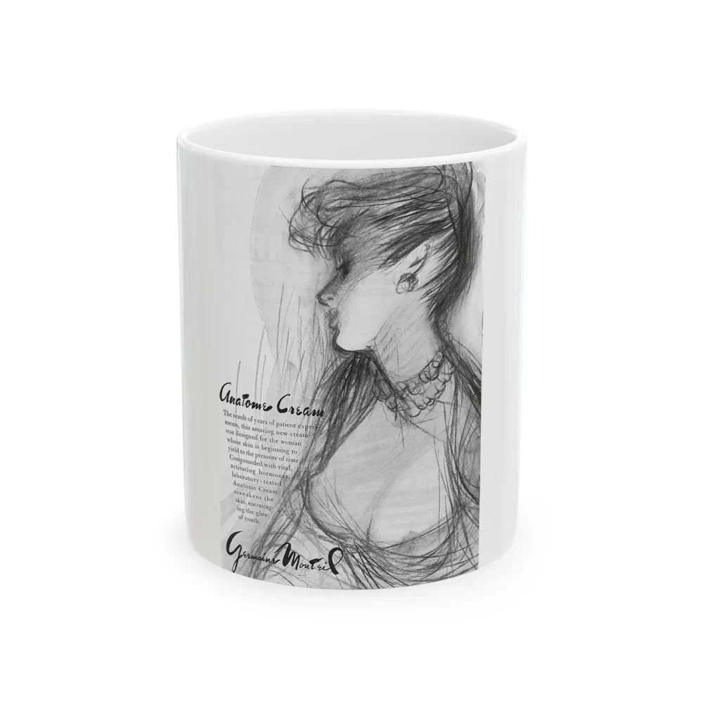 Germaine Monteil, 1947 - White Coffee Mug 11oz - Go Mug Yourself