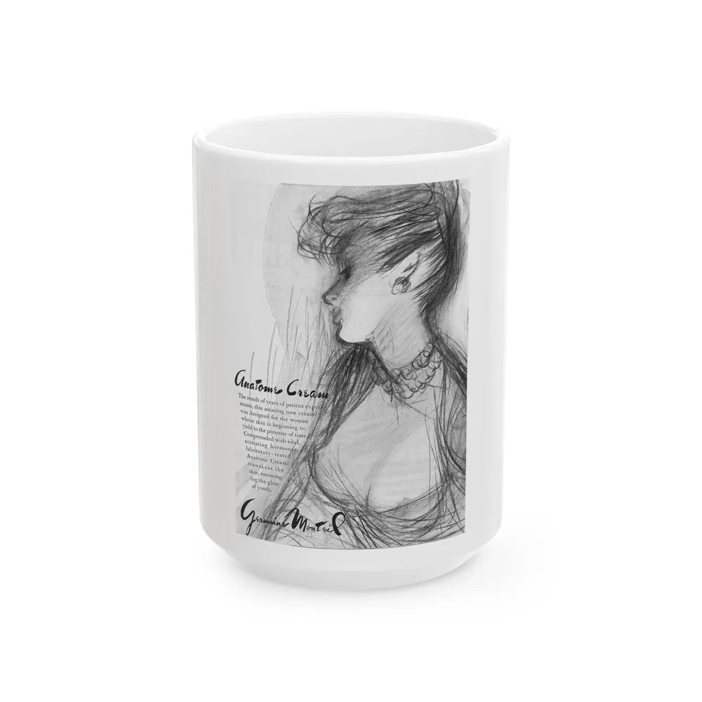 Germaine Monteil, 1947 - White Coffee Mug 15oz - Go Mug Yourself