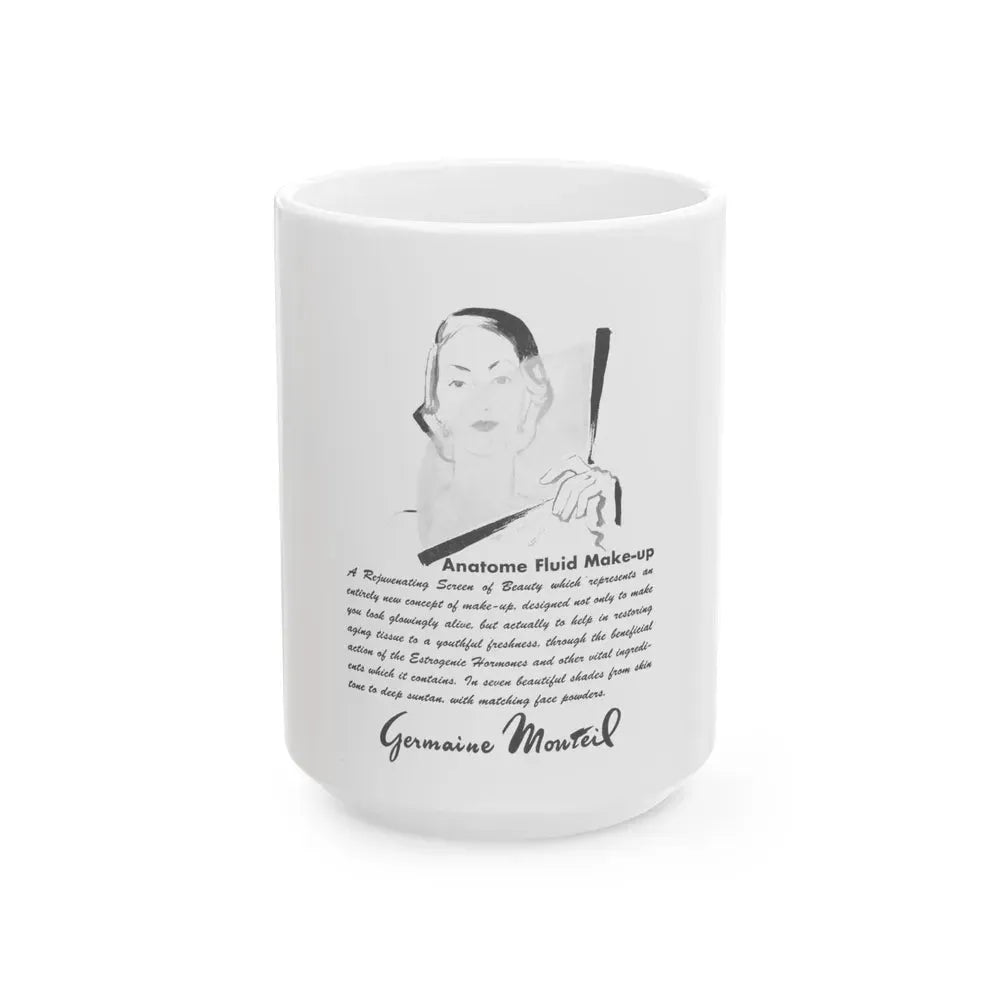 Germaine Monteil, 1952 - White Coffee Mug 15oz - Go Mug Yourself
