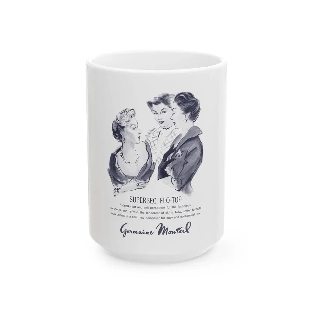 Germaine Monteil, 1959 - White Coffee Mug 15oz - Go Mug Yourself