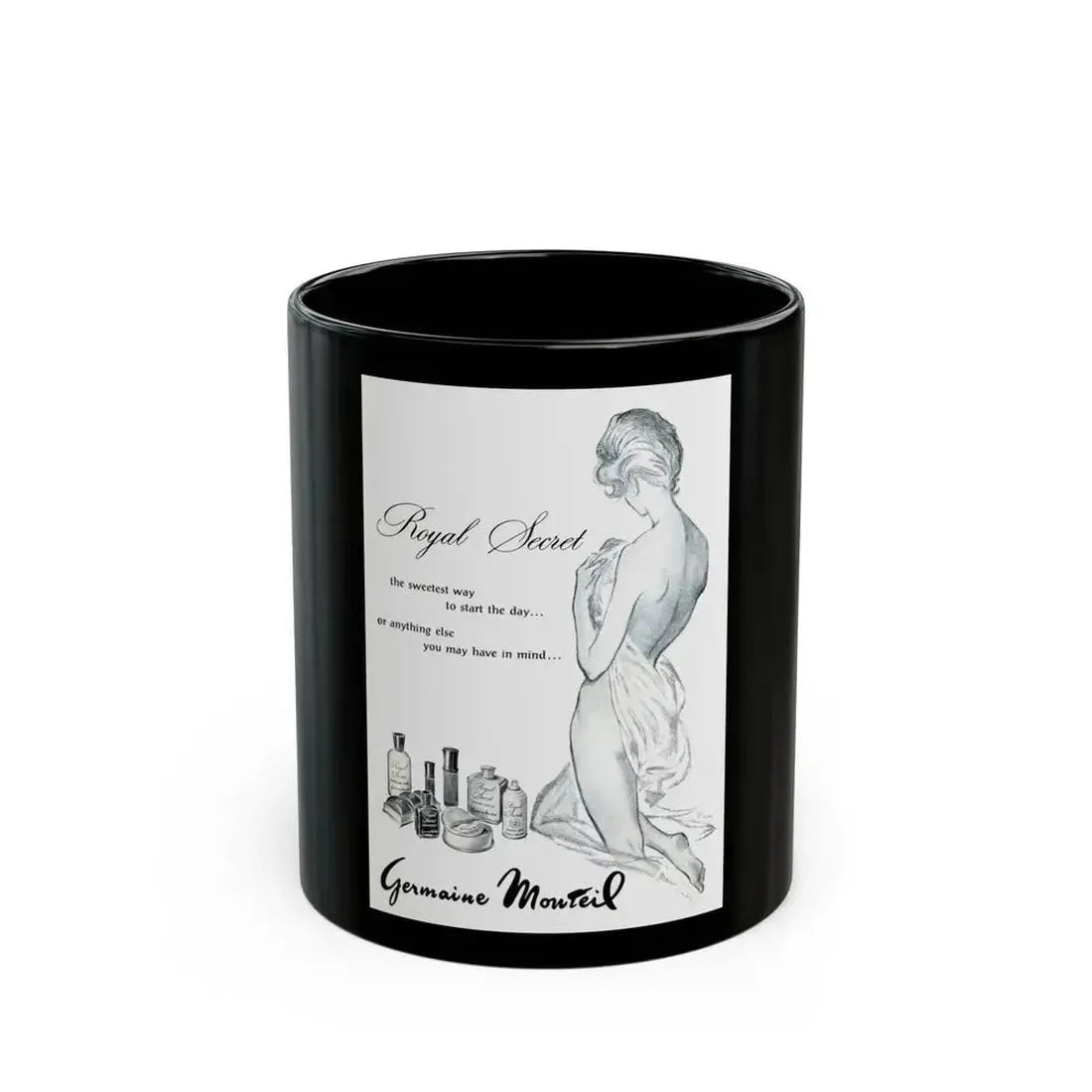 Germaine Monteil, 1963 - Black Coffee Mug 11oz - Go Mug Yourself