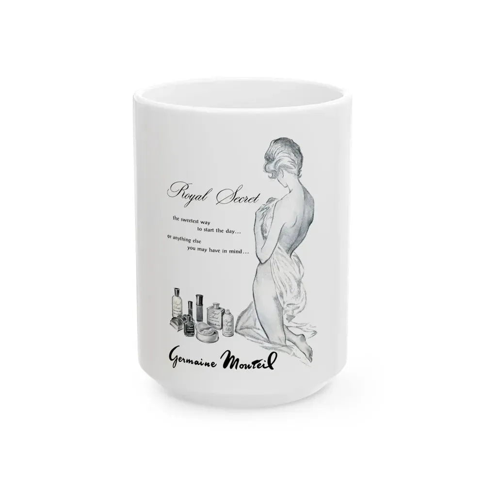 Germaine Monteil, 1963 - White Coffee Mug 15oz - Go Mug Yourself