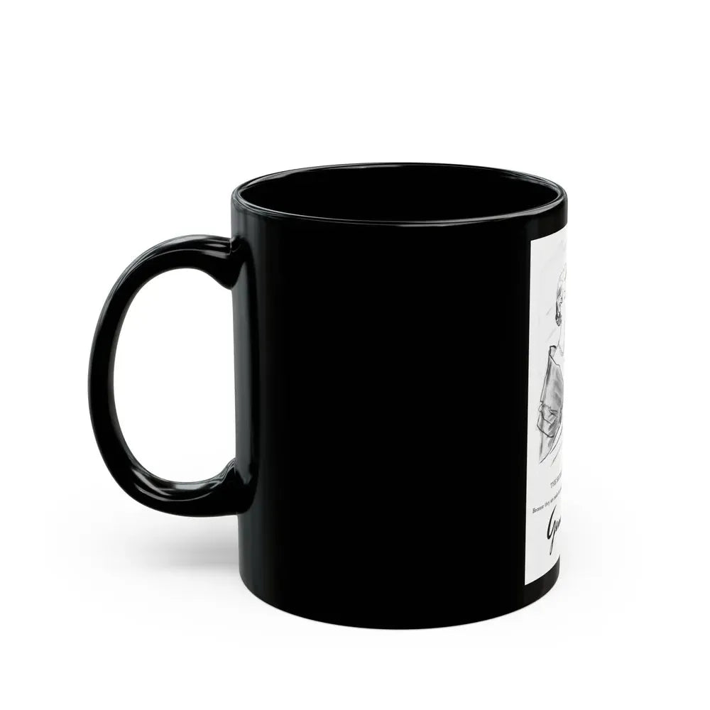 Germaine Monteil advt, Beauty Balm and Face Powder, 1950 - Black Coffee Mug - Go Mug Yourself