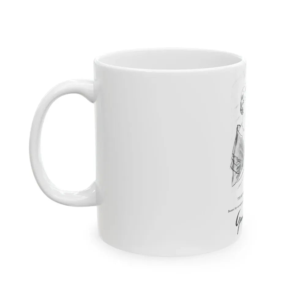 Germaine Monteil advt, Beauty Balm and Face Powder, 1950 - White Coffee Mug - Go Mug Yourself