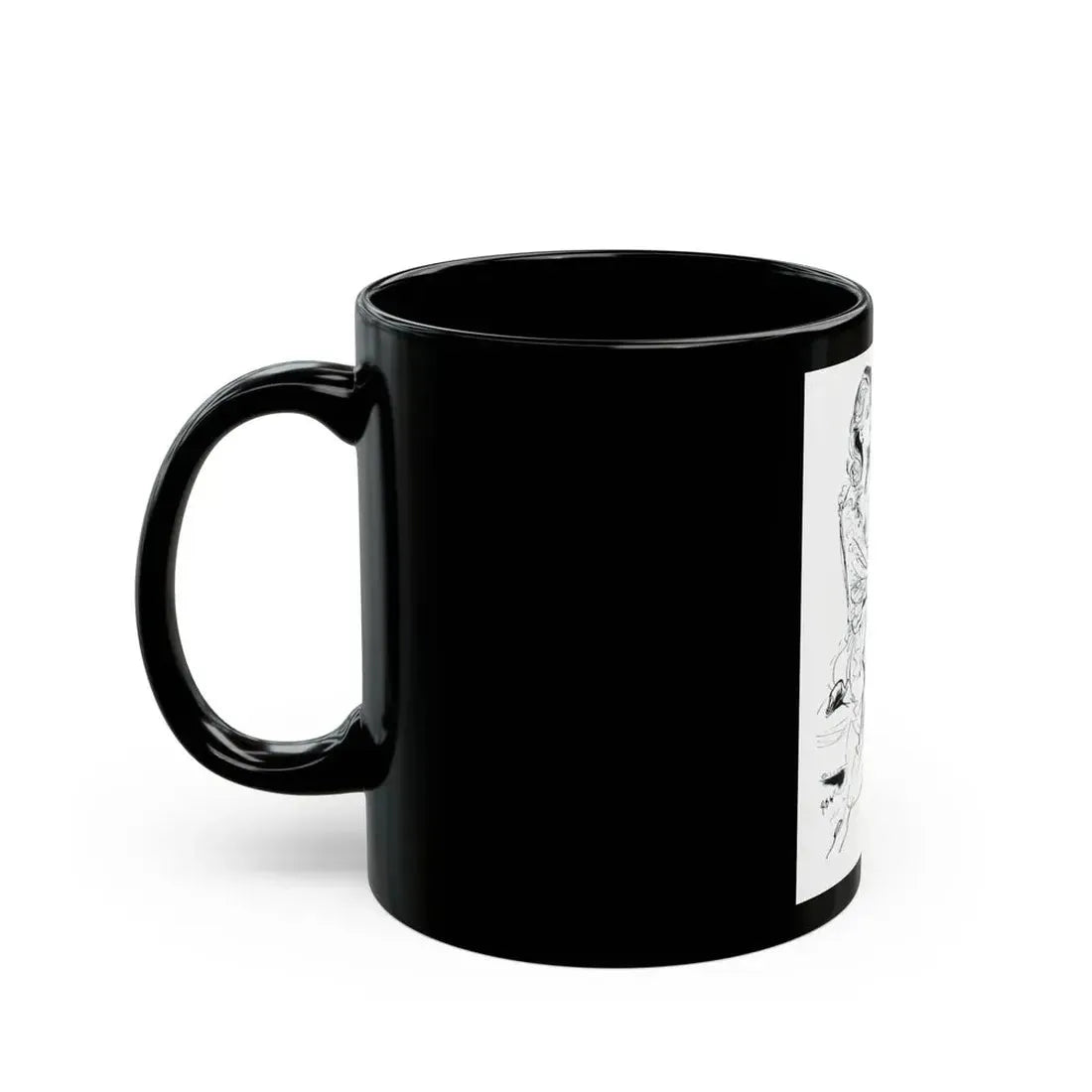 Germaine Monteil advt, Muted Rose, 1945 - Black Coffee Mug - Go Mug Yourself