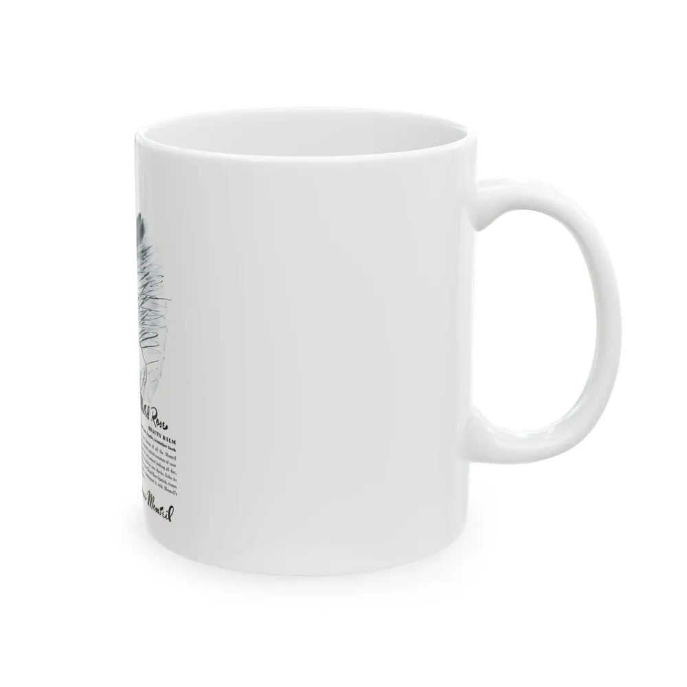 Germaine Monteil advt, Muted Rose, 1945 - White Coffee Mug - Go Mug Yourself
