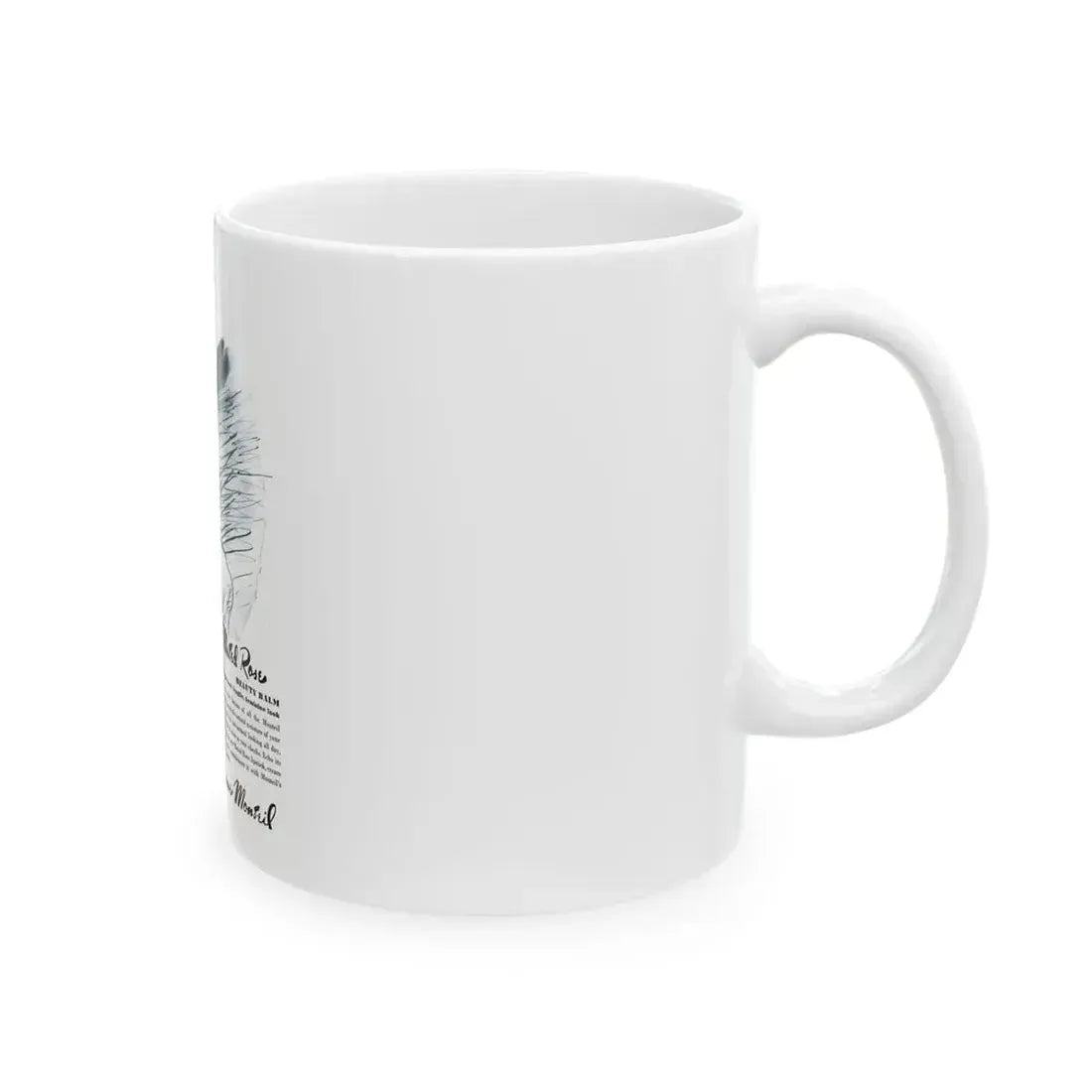 Germaine Monteil advt, Muted Rose, 1945 - White Coffee Mug - Go Mug Yourself