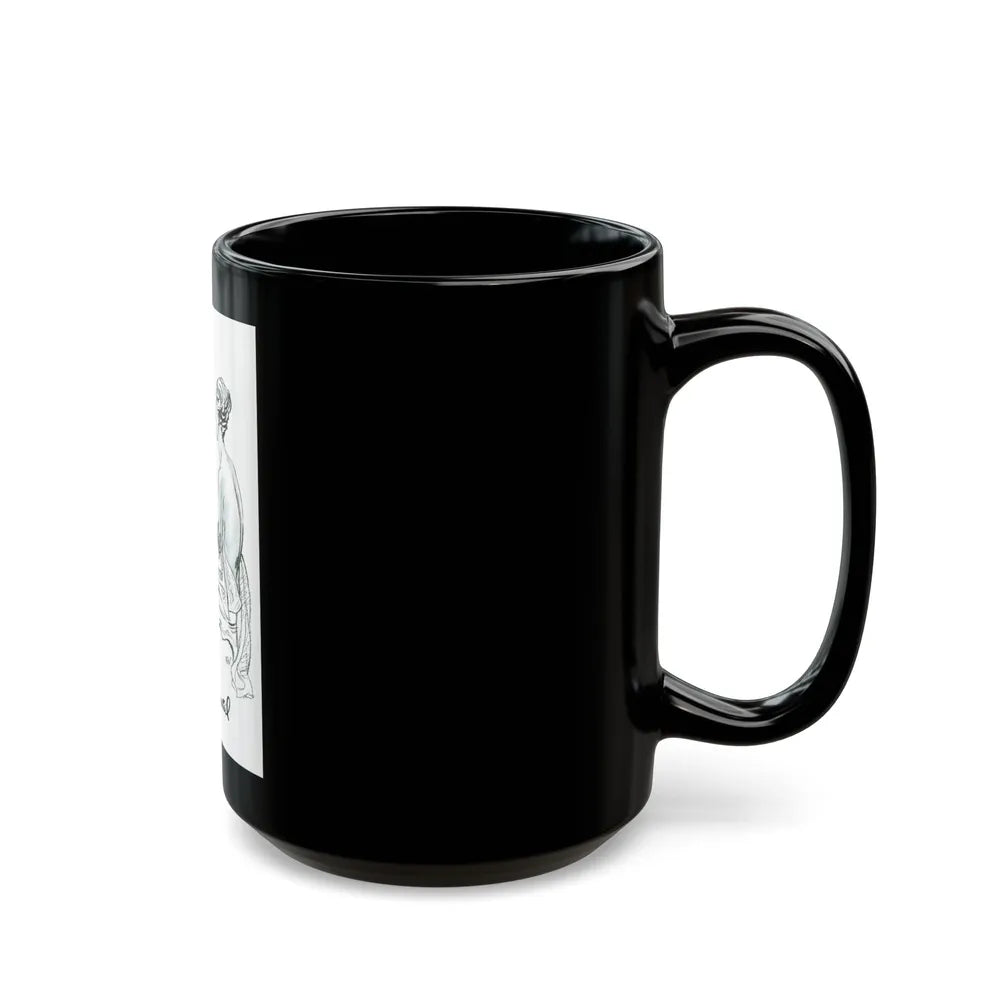 Germaine Monteil advt, Royal Secret, 1947 - Black Coffee Mug - Go Mug Yourself