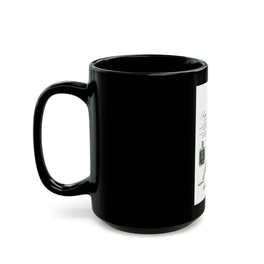 Germaine Monteil advt, Royal Secret, 1947 - Black Coffee Mug - Go Mug Yourself