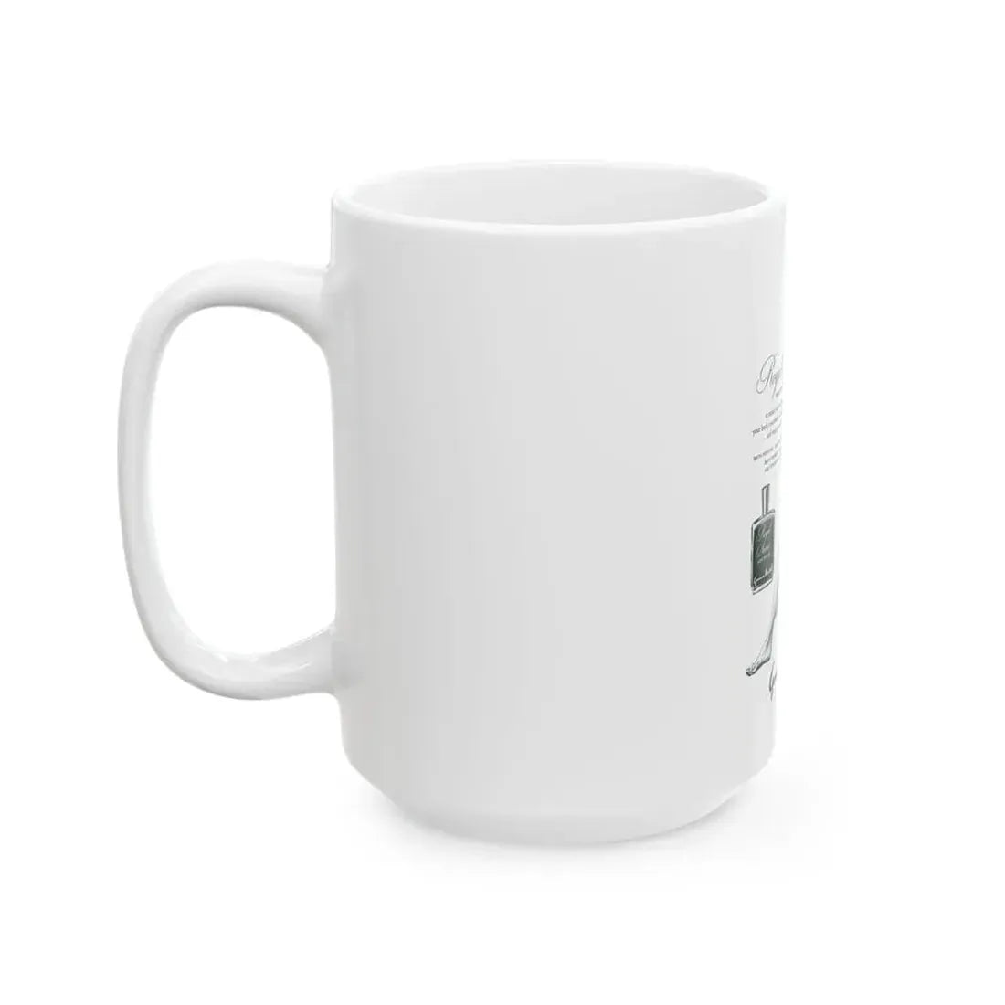 Germaine Monteil advt, Royal Secret, 1947 - White Coffee Mug - Go Mug Yourself