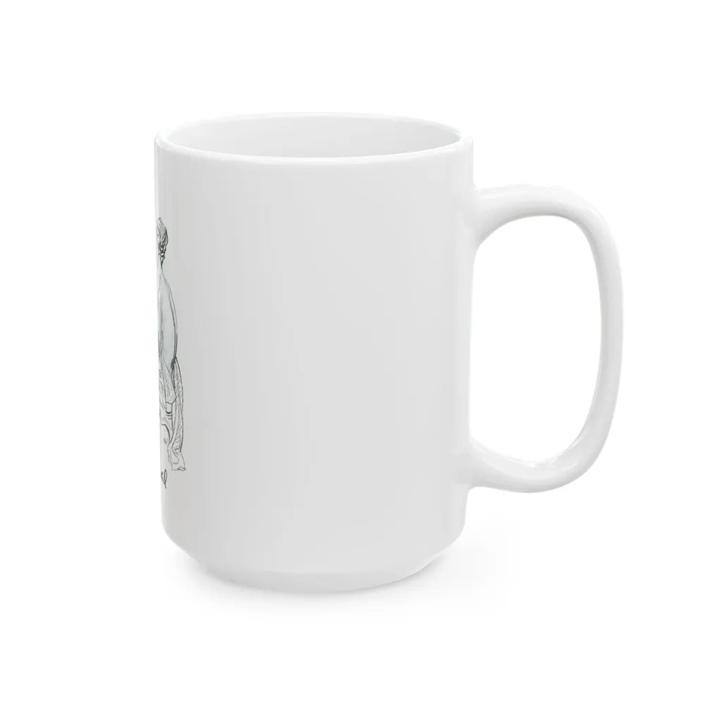Germaine Monteil advt, Royal Secret, 1947 - White Coffee Mug - Go Mug Yourself