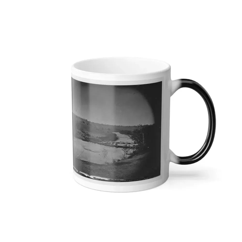 Germanna Ford, Rapidan River, Va. Artillery Crossing Pontoon Bridges (U.S. Civil War) Color Changing Coffee Mug 11oz - Go Mug Yourself