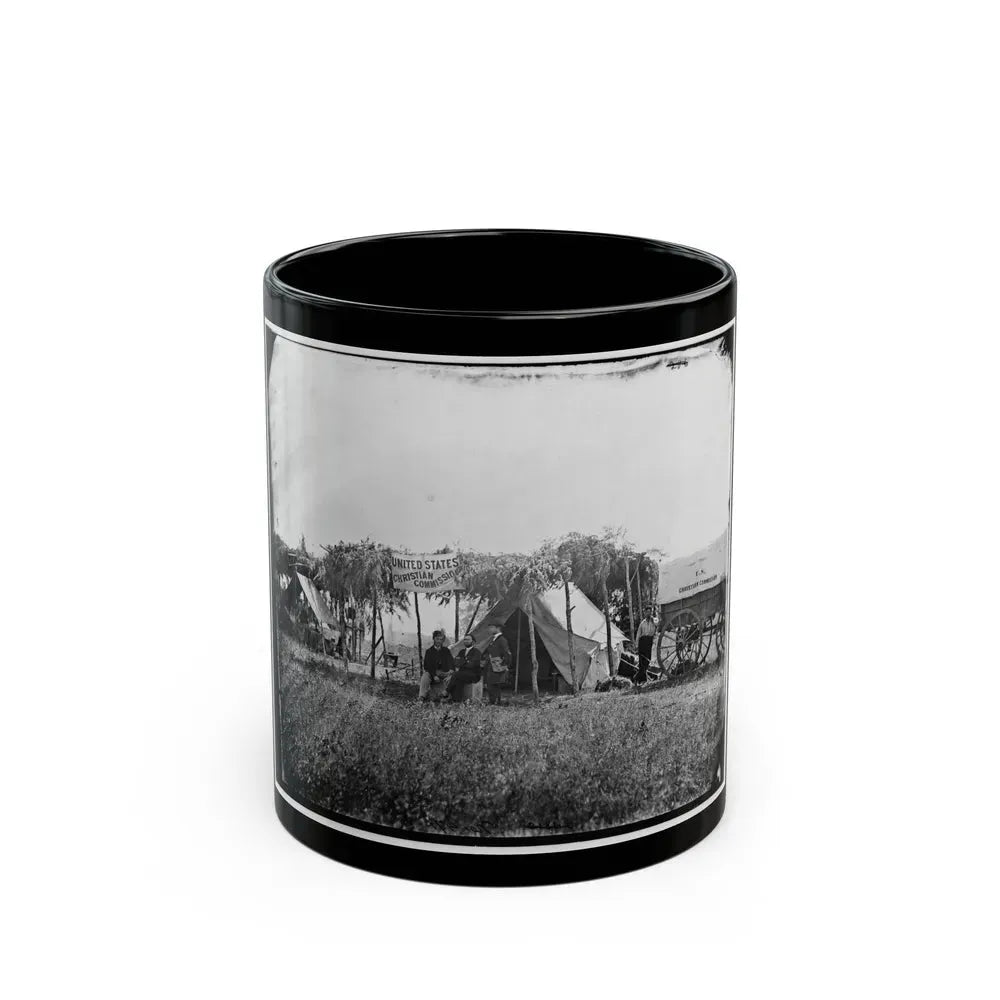 Germantown, Va. Headquarters Of The U.S. Christian Commission (U.S. Civil War) Black Coffee Mug 11oz - Go Mug Yourself