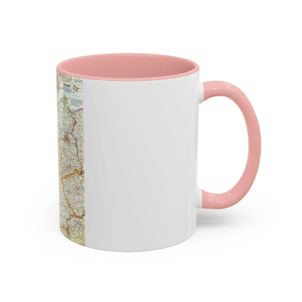 Germany (1959) (Map) Accent Coffee Mug - Go Mug Yourself