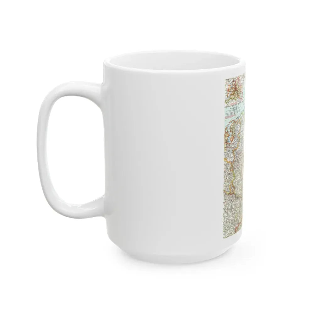 Germany (1959) (Map) White Coffee Mug - Go Mug Yourself