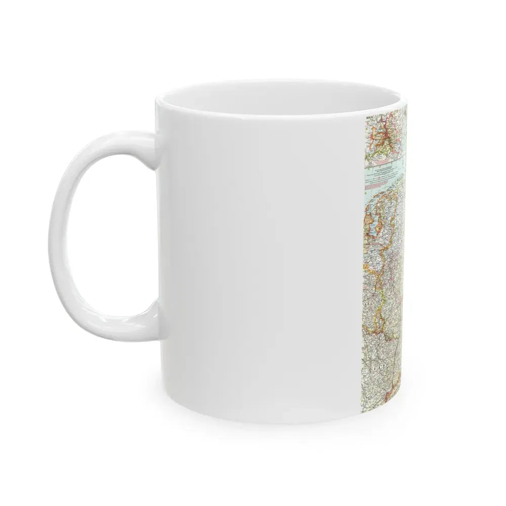 Germany (1959) (Map) White Coffee Mug - Go Mug Yourself