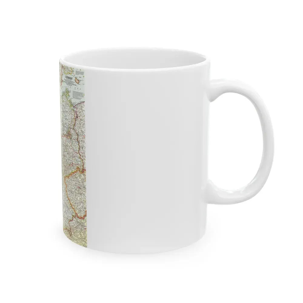 Germany (1959) (Map) White Coffee Mug - Go Mug Yourself