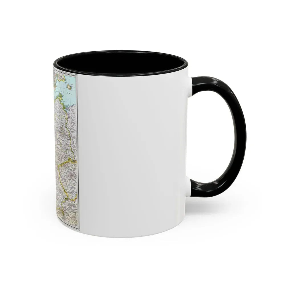Germany (1991) (Map) Accent Coffee Mug - Go Mug Yourself