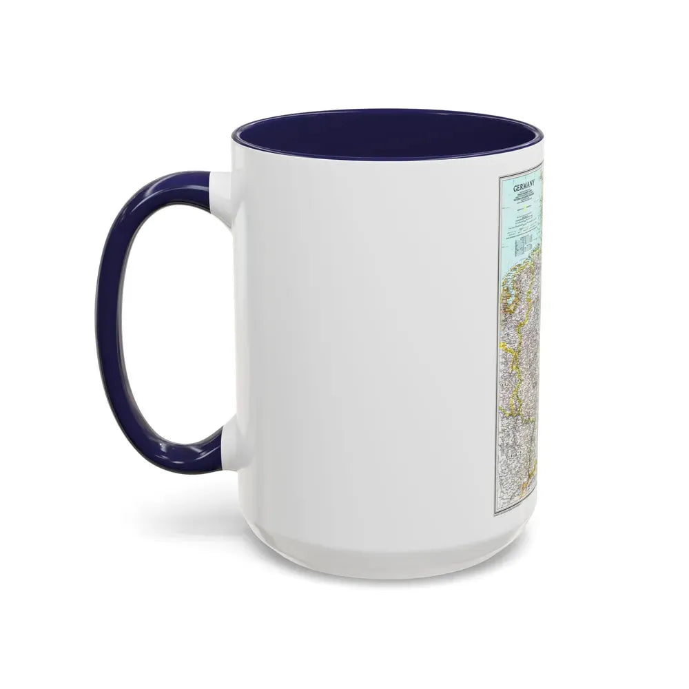 Germany (1991) (Map) Accent Coffee Mug - Go Mug Yourself