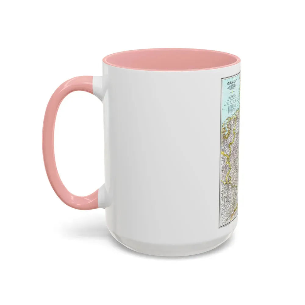 Germany (1991) (Map) Accent Coffee Mug - Go Mug Yourself