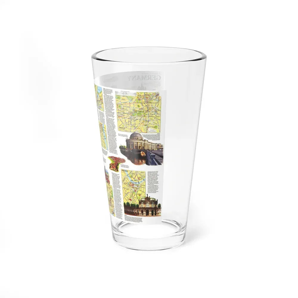 Germany - A Traveller's Map (1991) (Map) Pint Glass 16oz - Go Mug Yourself
