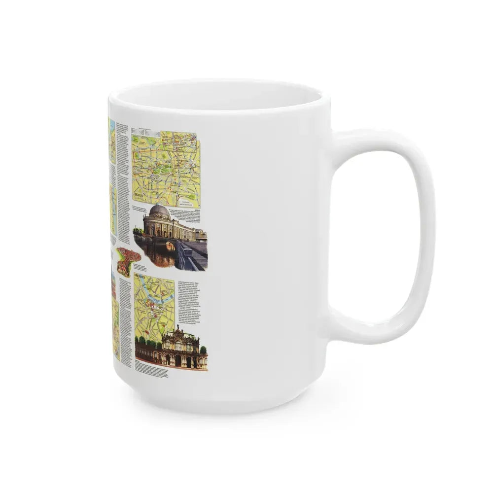 Germany - A Traveller's Map (1991) (Map) White Coffee Mug - Go Mug Yourself